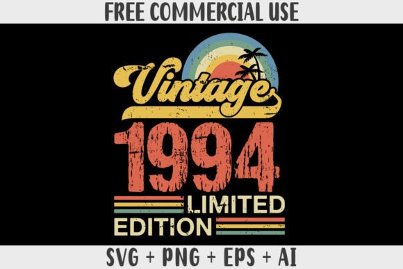 Download Retro Vintage 1994 Limited Edition - Premium Resources