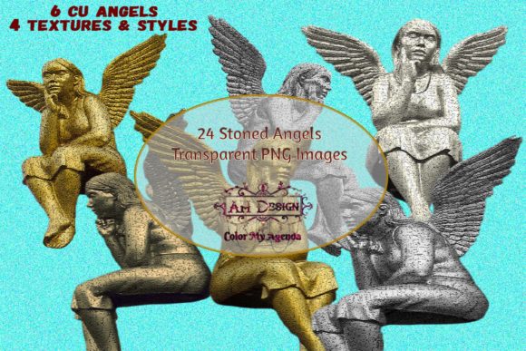 Download 6 Vintage Angels Clip Art - Premium Bundle